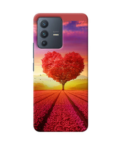 Natural heart tree Vivo V23 5G Back Cover