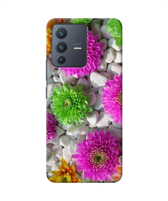 Natural flower stones Vivo V23 5G Back Cover