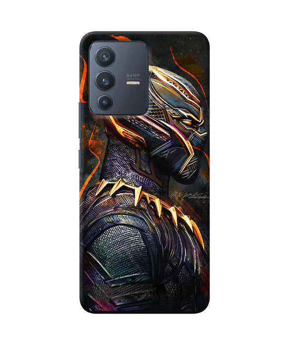 Black panther side face Vivo V23 5G Back Cover