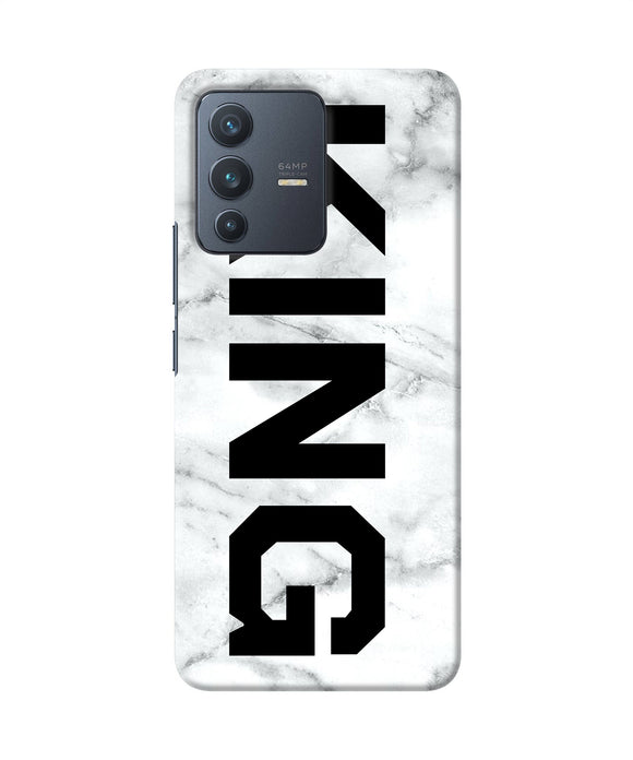 King marble text Vivo V23 5G Back Cover