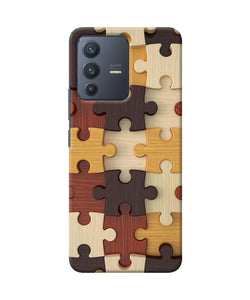 Wooden puzzle Vivo V23 5G Back Cover