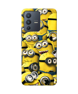 Minions crowd Vivo V23 5G Back Cover