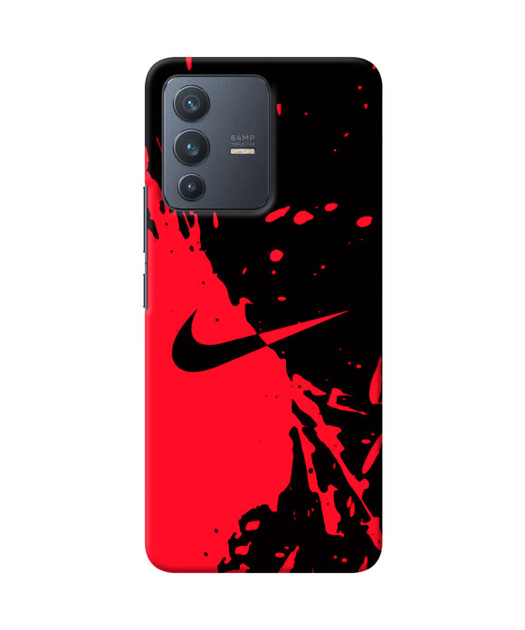 Nike red black poster Vivo V23 5G Back Cover