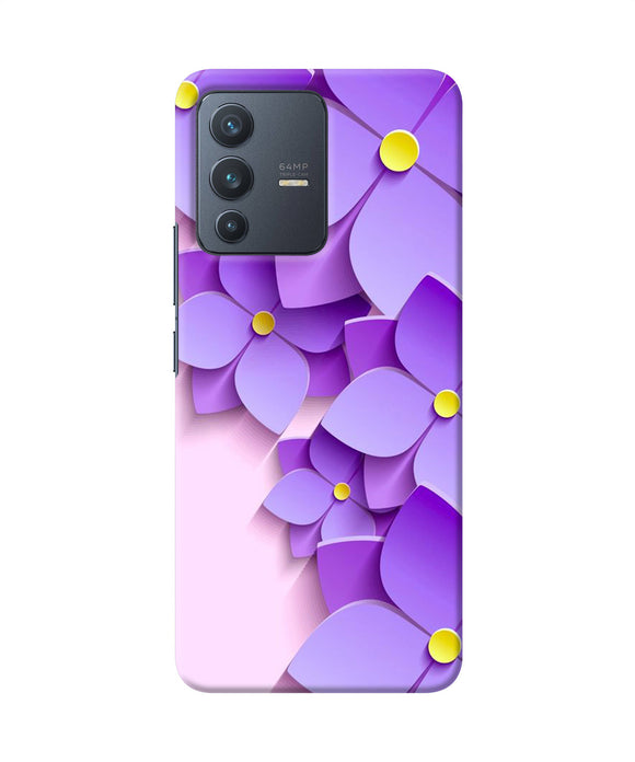 Violet flower craft Vivo V23 5G Back Cover