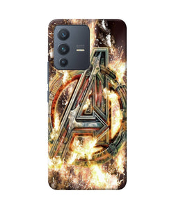 Avengers burning logo Vivo V23 5G Back Cover