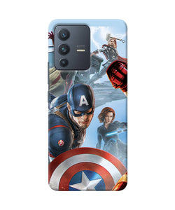 Avengers on the sky Vivo V23 5G Back Cover