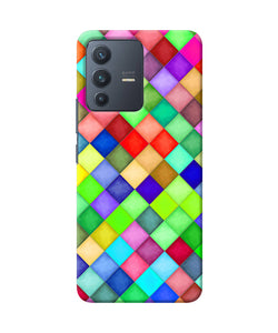 Abstract colorful squares Vivo V23 5G Back Cover