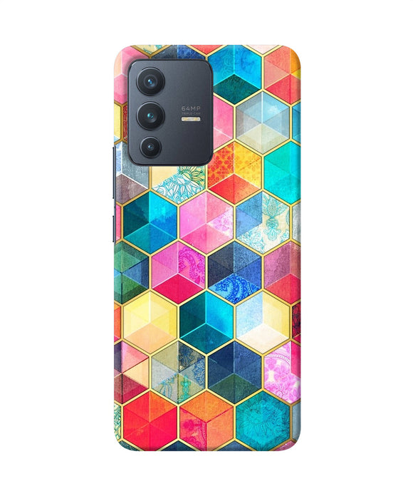 Abstract color box Vivo V23 5G Back Cover