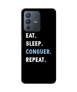 Eat sleep quote Vivo V23 5G Back Cover