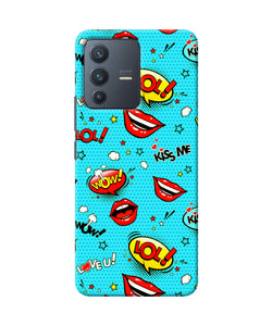 Lol lips print Vivo V23 5G Back Cover