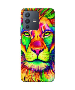 Lion color poster Vivo V23 5G Back Cover