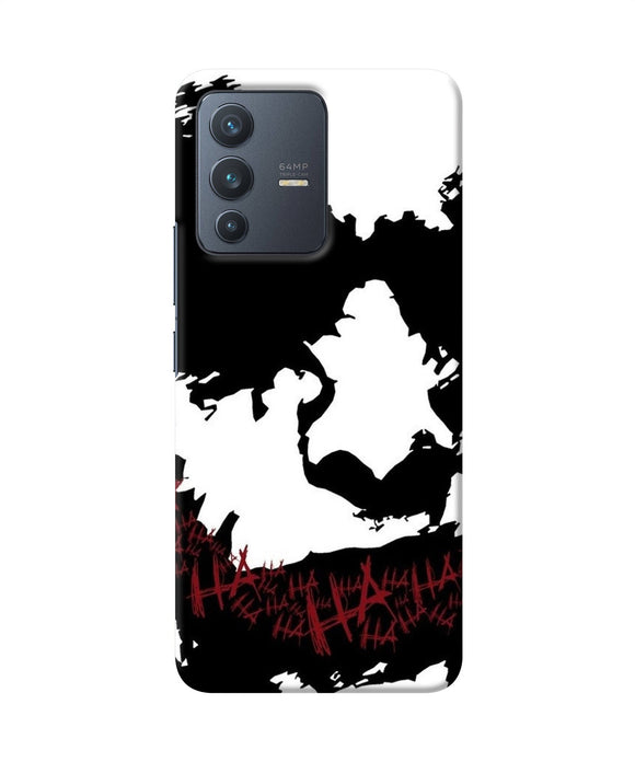 Black and white joker rugh sketch Vivo V23 5G Back Cover