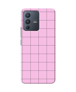 Pink square print Vivo V23 5G Back Cover