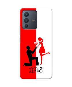 Love propose red and white Vivo V23 5G Back Cover