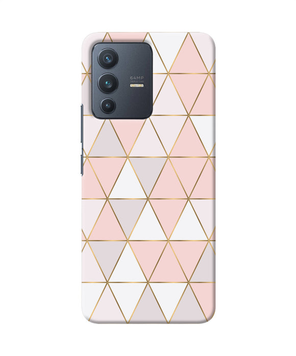 Abstract pink triangle pattern Vivo V23 5G Back Cover