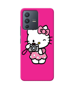 Hello kitty cam pink Vivo V23 5G Back Cover