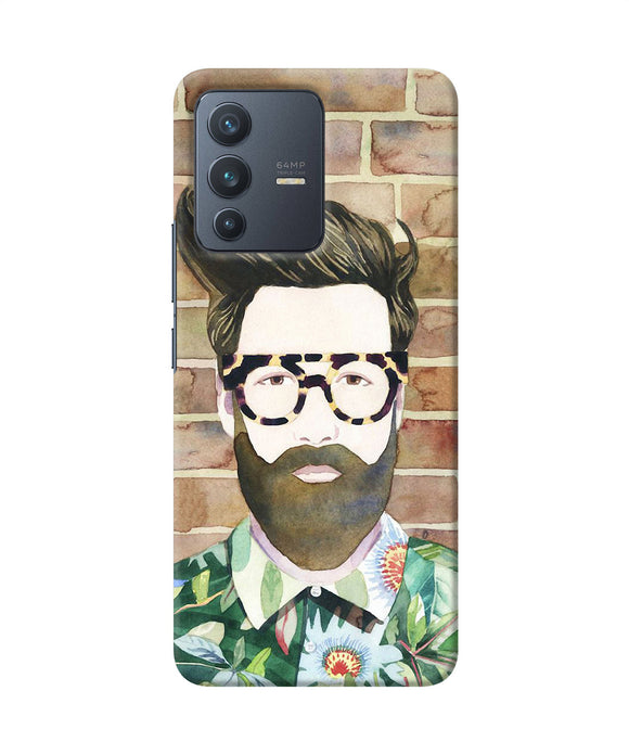 Beard man with glass Vivo V23 5G Back Cover