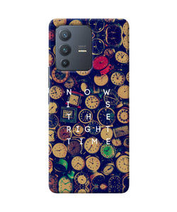 Now is the Right Time Quote Vivo V23 Pro 5G Back Cover