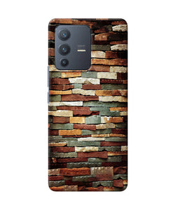 Bricks Pattern Vivo V23 Pro 5G Back Cover