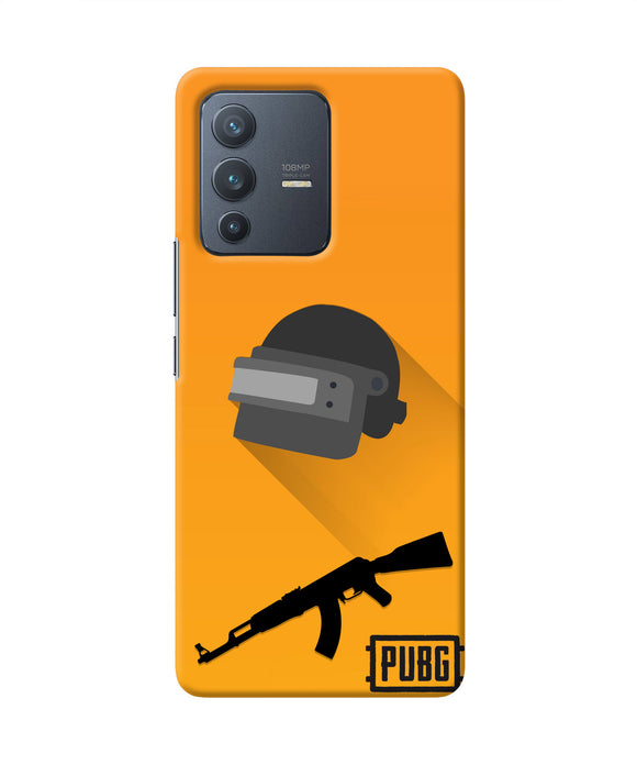 PUBG Helmet and Gun Vivo V23 Pro 5G Real 4D Back Cover