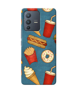 Abstract food print Vivo V23 Pro 5G Back Cover