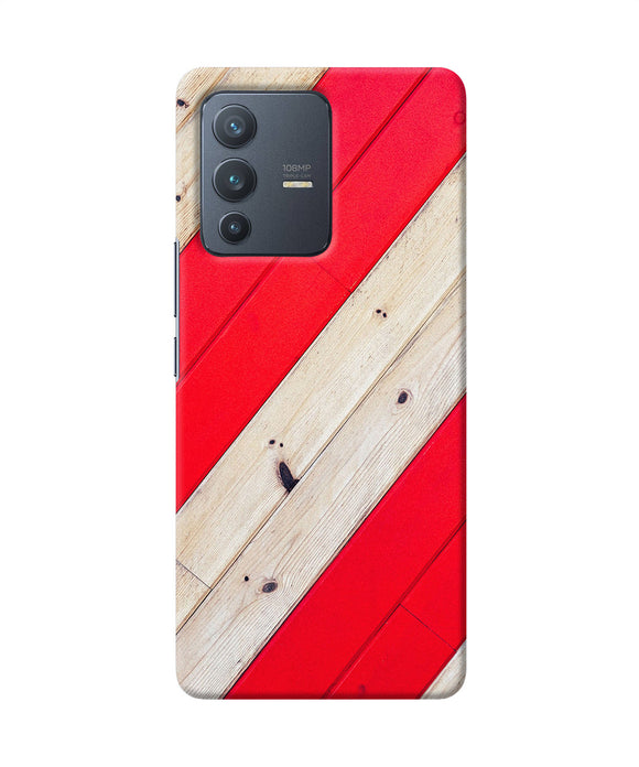 Abstract red brown wooden Vivo V23 Pro 5G Back Cover