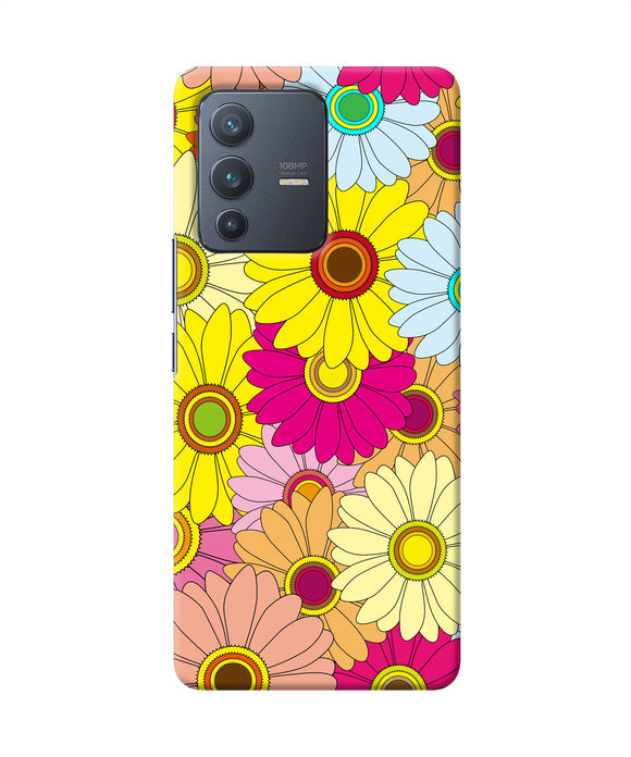 Abstract colorful flowers Vivo V23 Pro 5G Back Cover