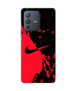 Nike red black poster Vivo V23 Pro 5G Back Cover