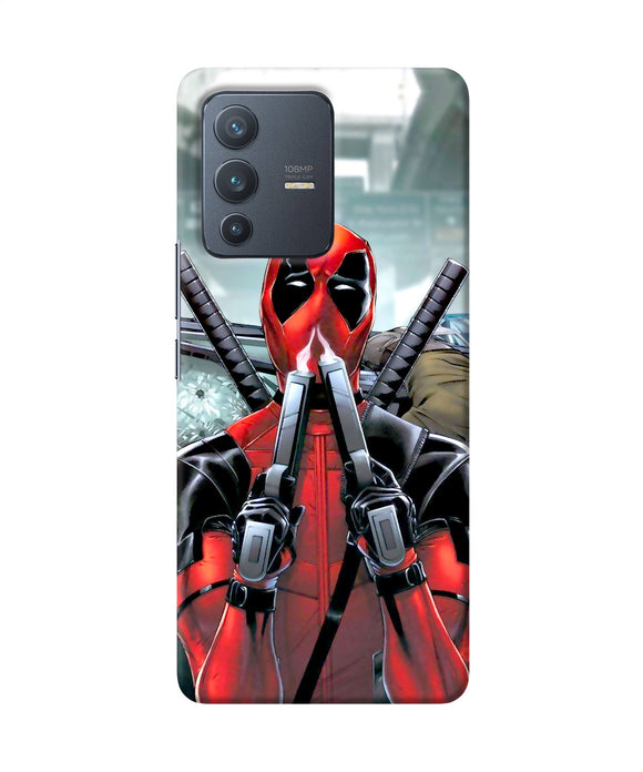 Deadpool with gun Vivo V23 Pro 5G Back Cover