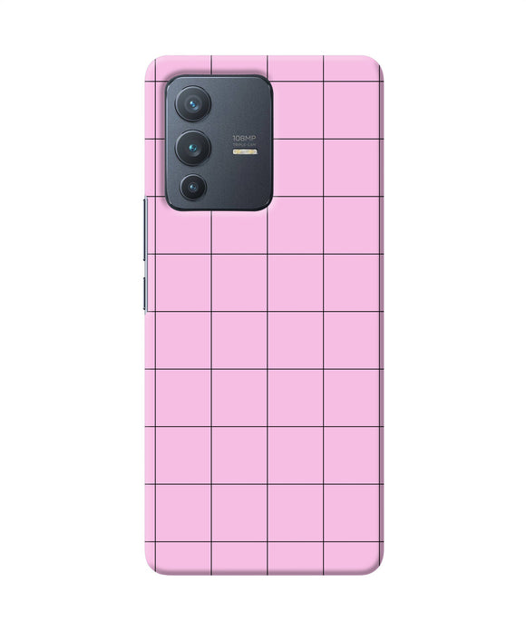 Pink square print Vivo V23 Pro 5G Back Cover