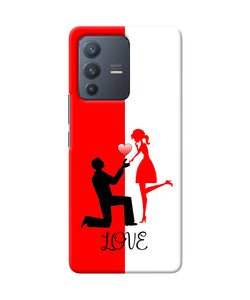 Love propose red and white Vivo V23 Pro 5G Back Cover