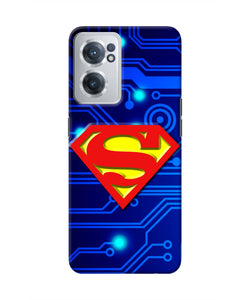 Superman Abstract OnePlus Nord CE 2 5G Real 4D Back Cover