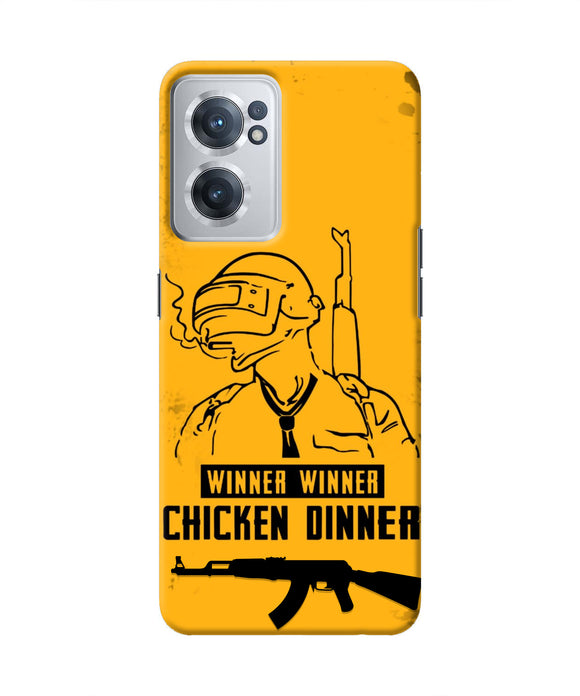 PUBG Chicken Dinner OnePlus Nord CE 2 5G Real 4D Back Cover