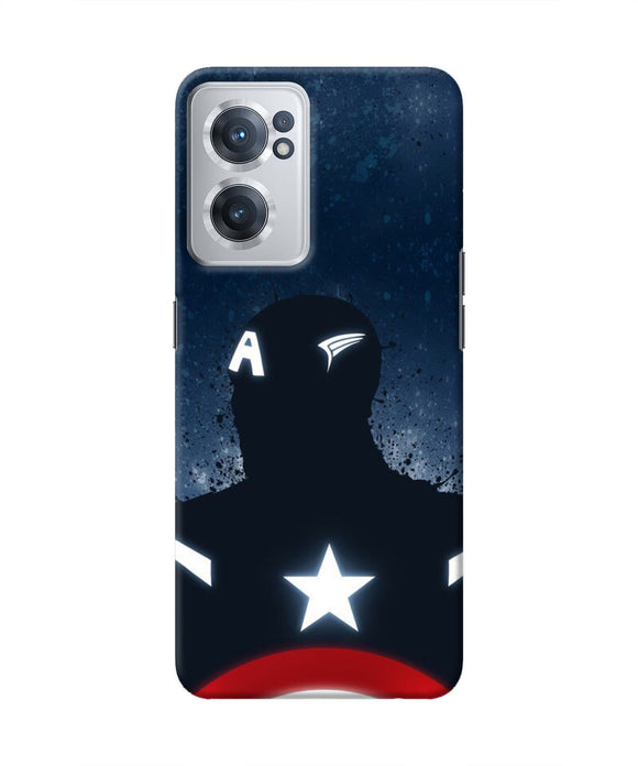 Captain america Shield OnePlus Nord CE 2 5G Real 4D Back Cover
