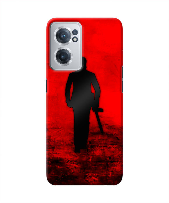 Rocky Bhai with Gun OnePlus Nord CE 2 5G Real 4D Back Cover