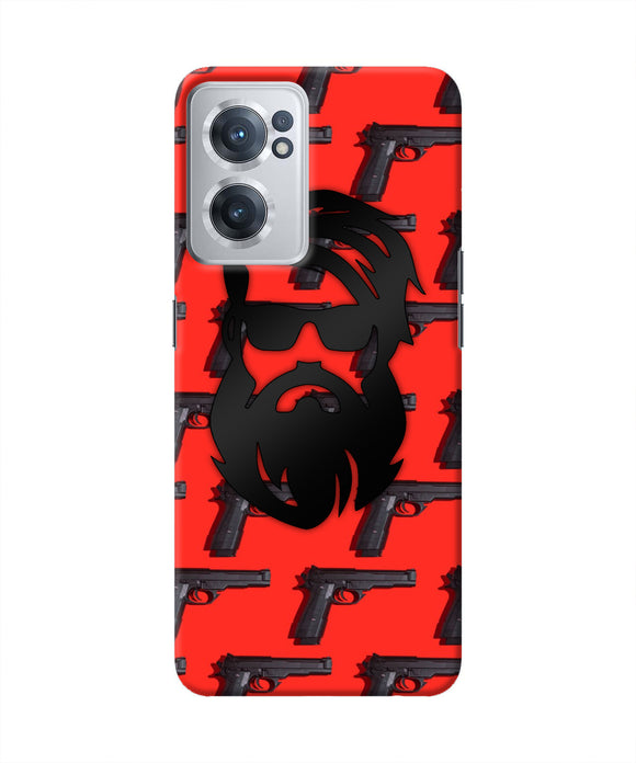 Rocky Bhai Beard Look OnePlus Nord CE 2 5G Real 4D Back Cover