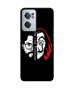 Money Heist Think Like Professor OnePlus Nord CE 2 5G Back Cover