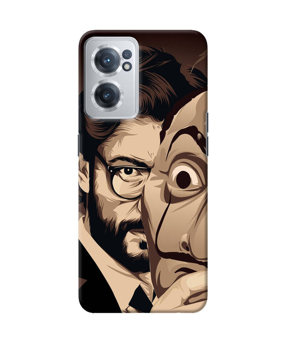 Money Heist Professor Art OnePlus Nord CE 2 5G Back Cover