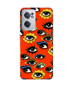 Abstract eyes pattern OnePlus Nord CE 2 5G Back Cover