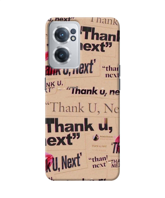 Thank you next OnePlus Nord CE 2 5G Back Cover