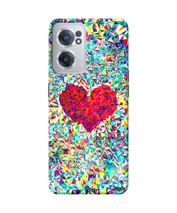 Red heart print OnePlus Nord CE 2 5G Back Cover