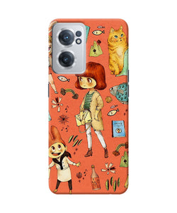 Canvas little girl print OnePlus Nord CE 2 5G Back Cover