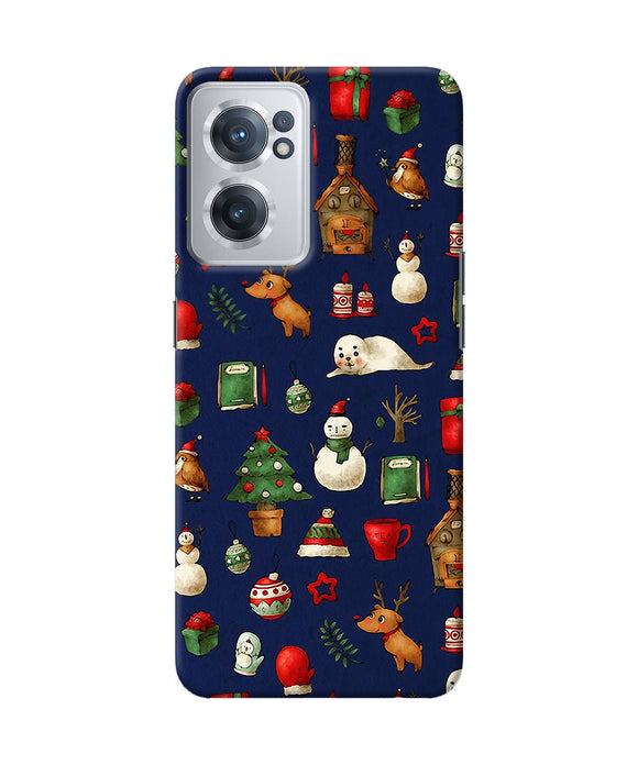 Canvas christmas print OnePlus Nord CE 2 5G Back Cover