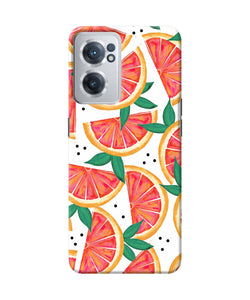 Abstract orange print OnePlus Nord CE 2 5G Back Cover