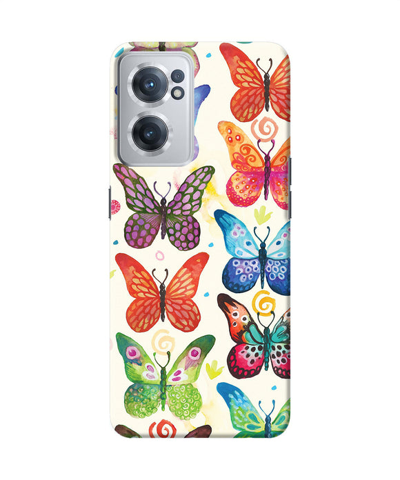 Abstract butterfly print OnePlus Nord CE 2 5G Back Cover