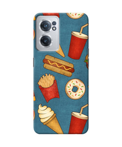 Abstract food print OnePlus Nord CE 2 5G Back Cover