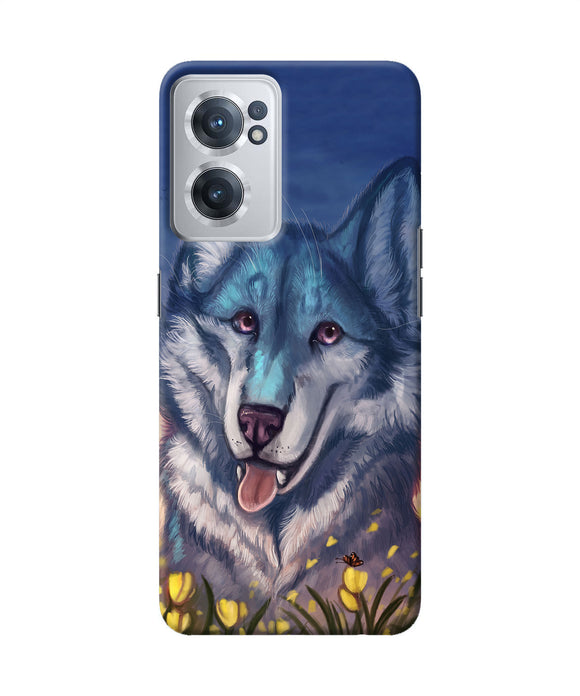 Cute wolf OnePlus Nord CE 2 5G Back Cover