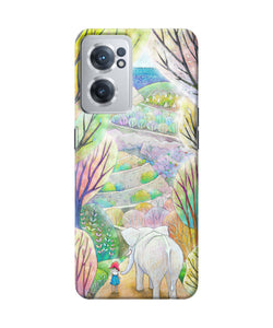 Natual elephant girl OnePlus Nord CE 2 5G Back Cover