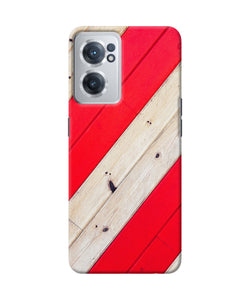 Abstract red brown wooden OnePlus Nord CE 2 5G Back Cover