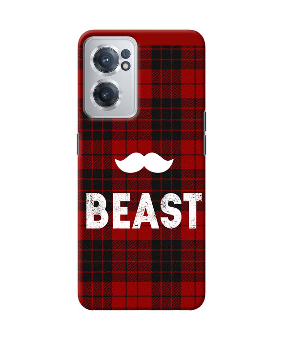 Beast red square OnePlus Nord CE 2 5G Back Cover